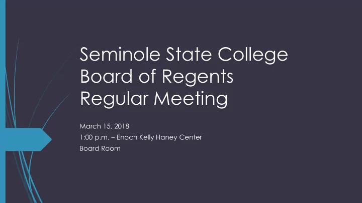 seminole state college