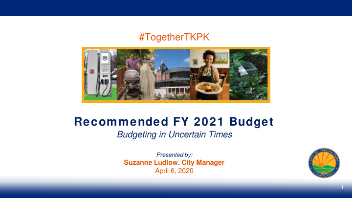 recommended fy 2021 budget