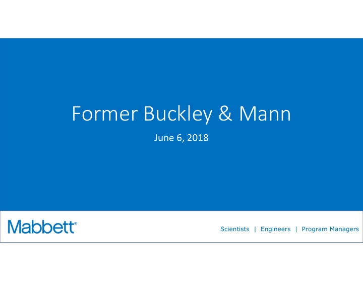 former buckley mann