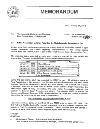 Pima  ma Co  Coun  unty  y  Mu  Multiple-Spe  pecies  Co  Cons  nserva  vation P  n Plan  an  Pima
