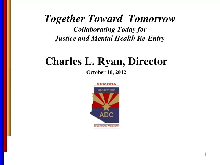 national forum re entry and recidivism washington d c