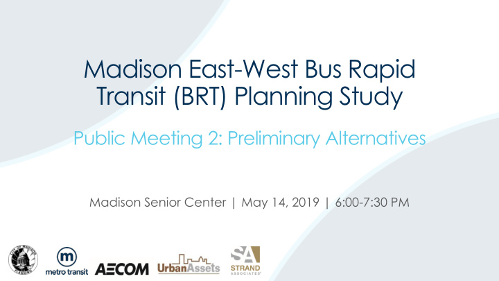 transit brt planning study