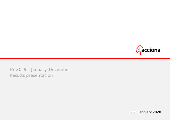 fy 2019 january december results presentation