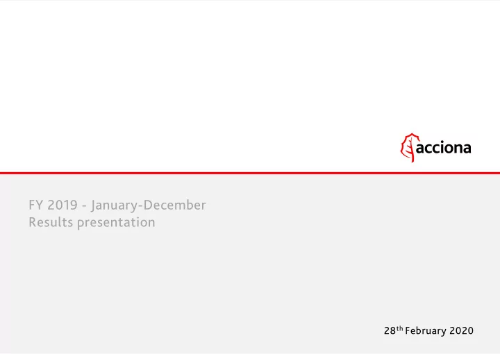 fy 2019 january december results presentation