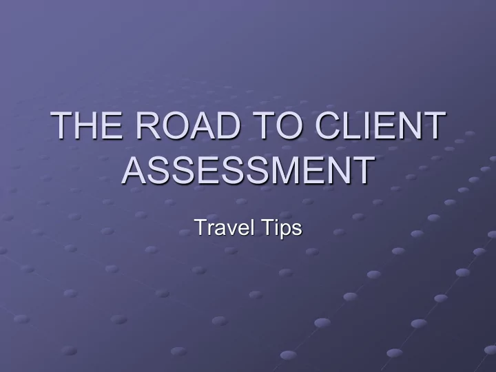 assessment