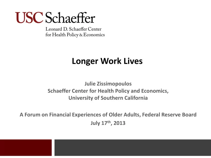 longer work lives