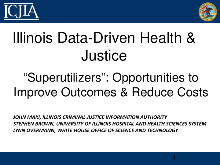 illinois data driven health justice