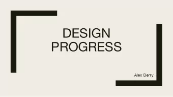 DESIGN  PROGRESS  Alex Berry  Inspirational  typographers  My Design  I really like geometric
