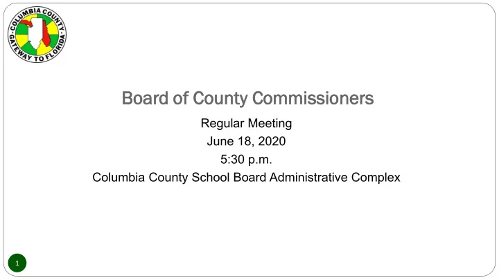 bo board d of count unty y comm mmissi ssione oners