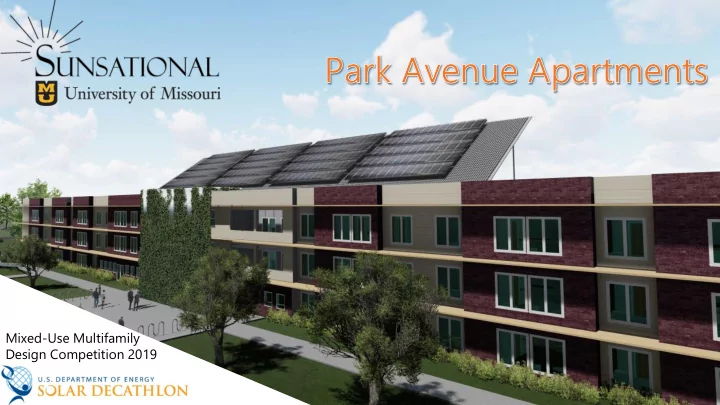 mixed use multifamily design competition 2019 academic
