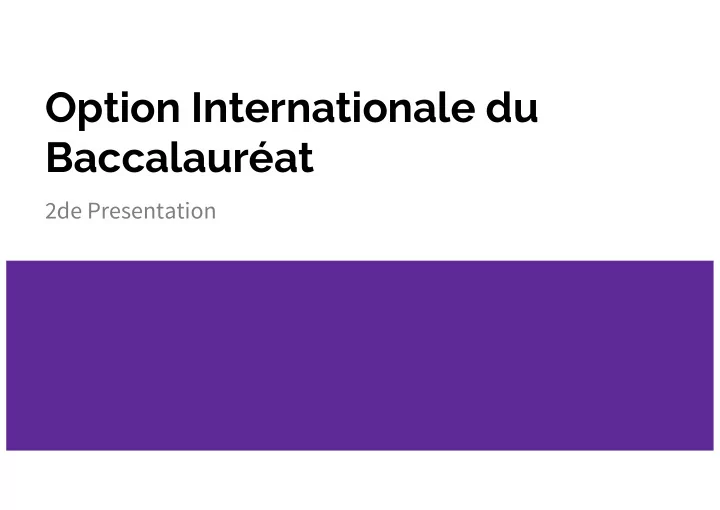 option internationale du baccalaur at