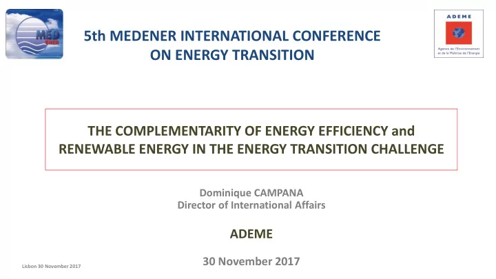 on energy transition