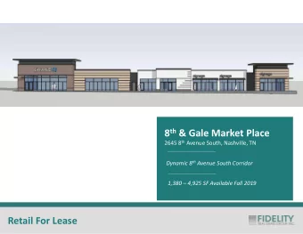 8 th &amp; Gale Market Place 2645 8 th Avenue South, Nashville, TN Dynamic 8 th Avenue South