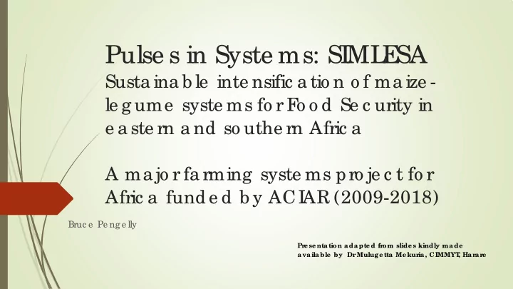 pulse s in syste ms si ml e sa