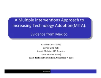 A  Mul/ple  interven/ons  Approach  to    Increasing  Technology