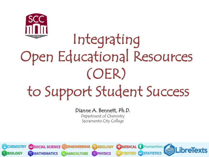 integrat rating ing open educat ational r ional resourc
