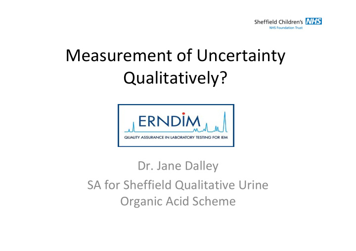 measurement of uncertainty qualitatively