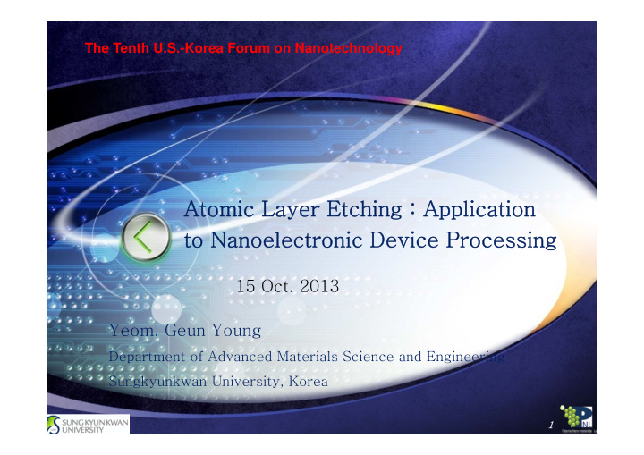 atomic layer etching application to nanoelectronic device