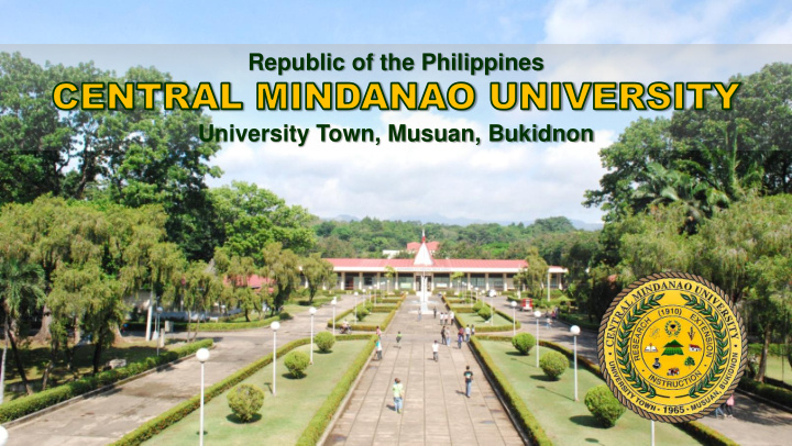 republic of the philippines university town musuan