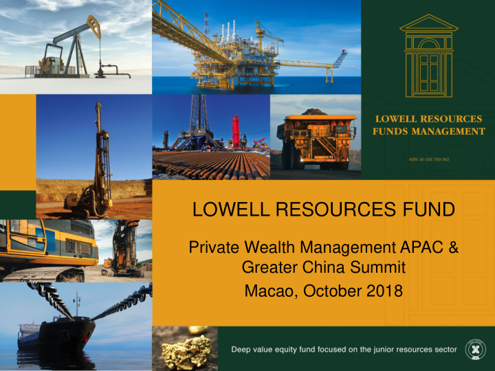 lowell resources fund