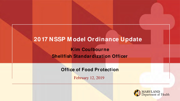 2017 nssp m odel ordinance update