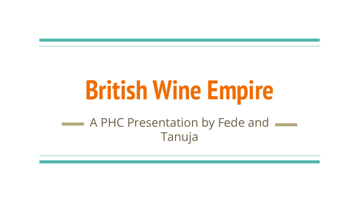 british wine empire