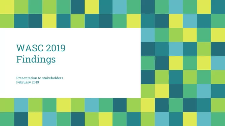 wasc 2019 findings