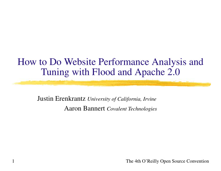 how to do website performance analysis and tuning with