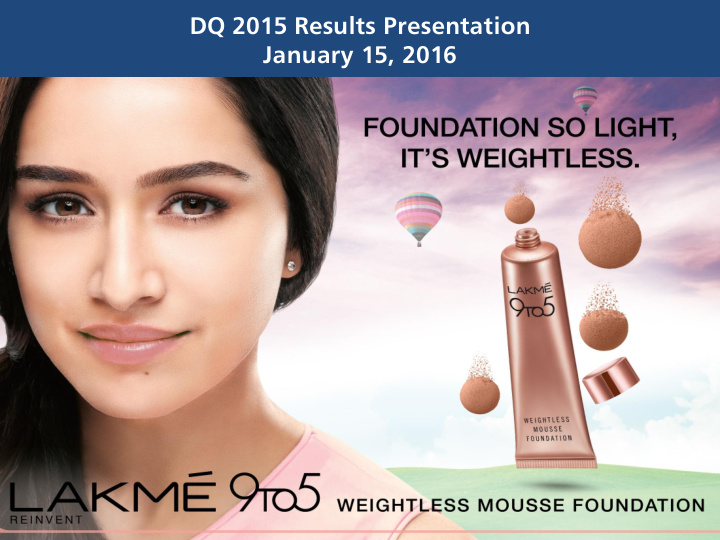 dq 2015 results presentation january 15 2016