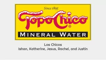 Los Chicos  Ishan, Katherine, Jesus, Rachel, and Justin  Background  Key Findings  Agenda  Selected