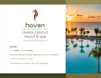 haven Noun: haven ; plural noun: havens a place offering favorable opportunities and