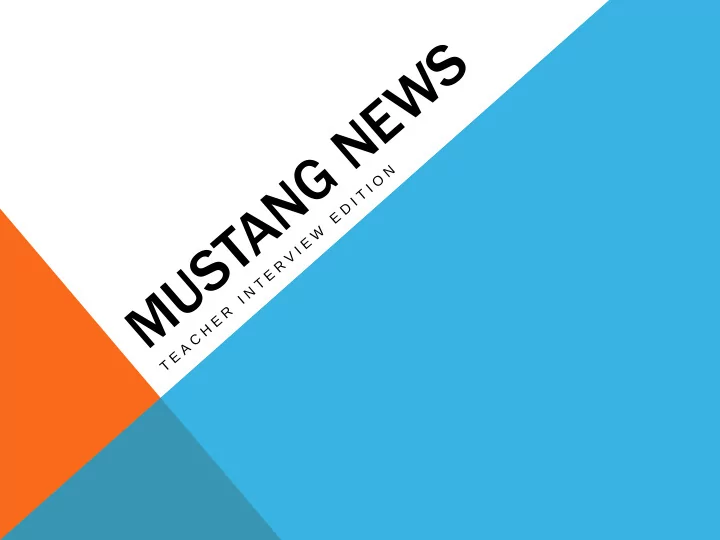 mustang news