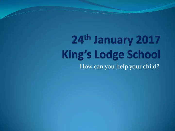 how can you help your child reading records
