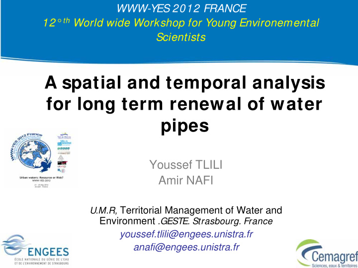 a spatial and temporal analysis for long term renewal of