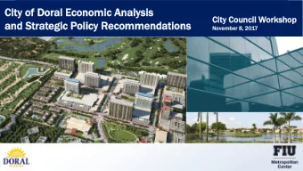 and  nd St  Stra  rategic  egic Poli  olicy  cy Recom  commend  mendations  ations  Nove  vembe