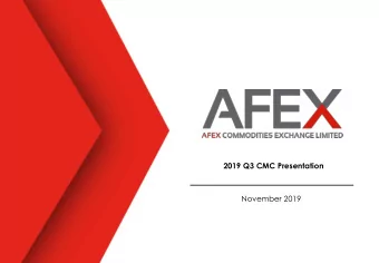 2019 Q3 CMC Presentation  November 2019  3-6  Important Developments  7  Challenges/Steps Taken  8