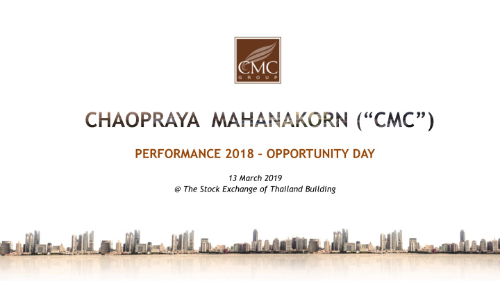 performance 2018 opportunity day