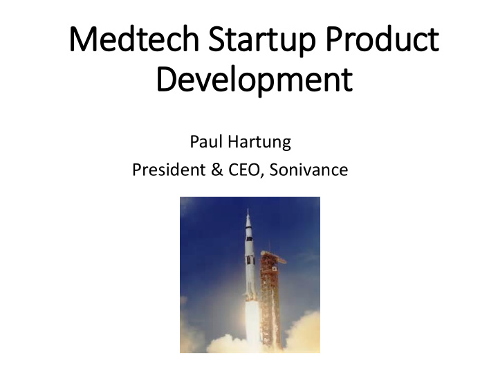 medtech startup product