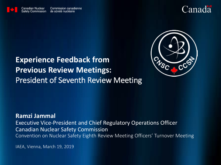 experience feedback from previous review meetings