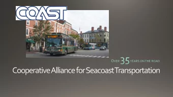 Change = Opportunity  Change = Opportunity  What does the COA Entail?  What does the COA Entail?