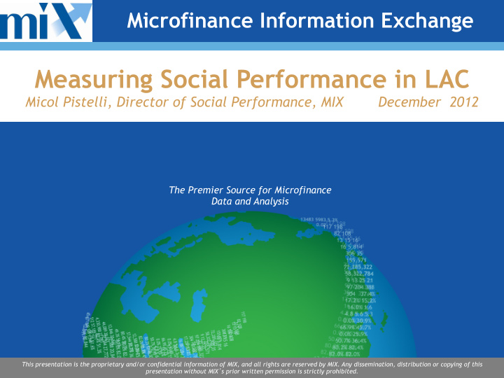 measuring social performance in lac