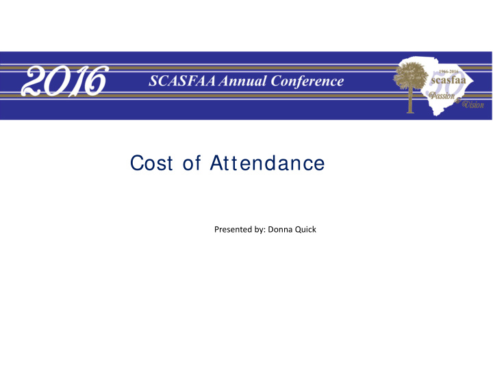 cost of attendance