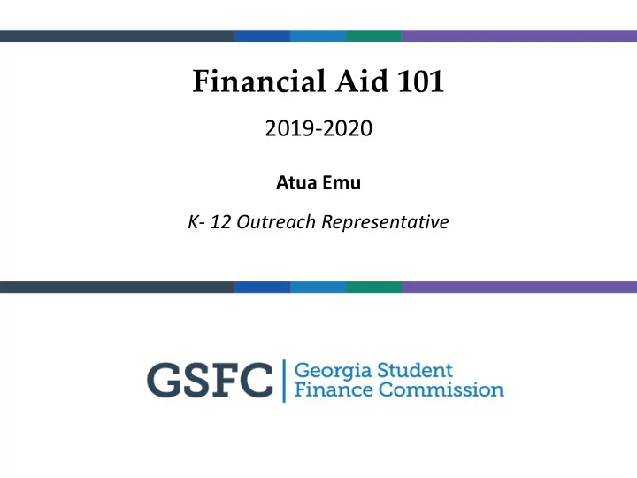 financial aid 101