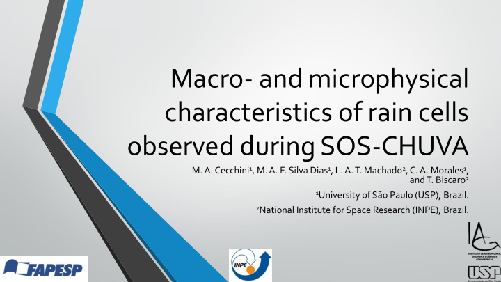 macro and microphysical characteristics of rain cells