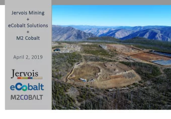 +  M2 Cobalt  April 2, 2019  PRIVATE &amp; CONFIDENTIAL  Dis  Disclaimer  er  DISCLAIMER  THIS