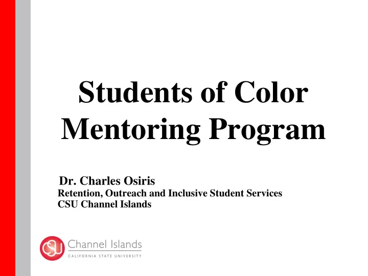 students of color