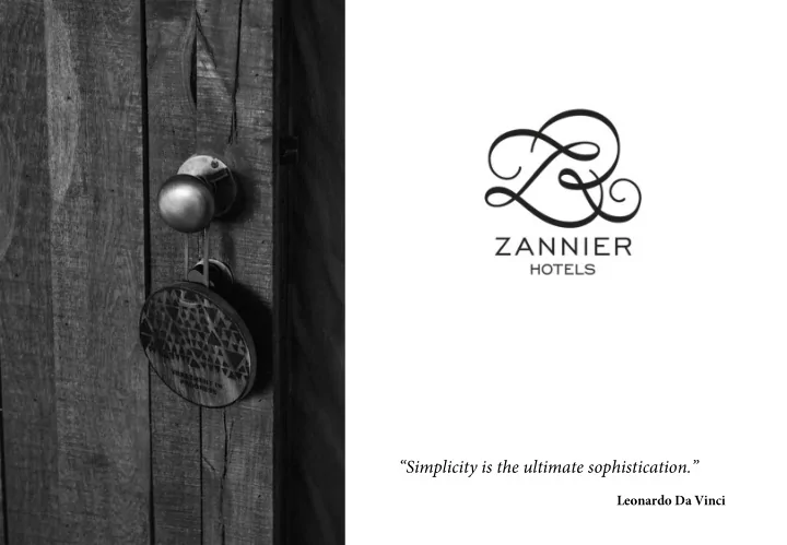 simplicity is the ultimate sophistication