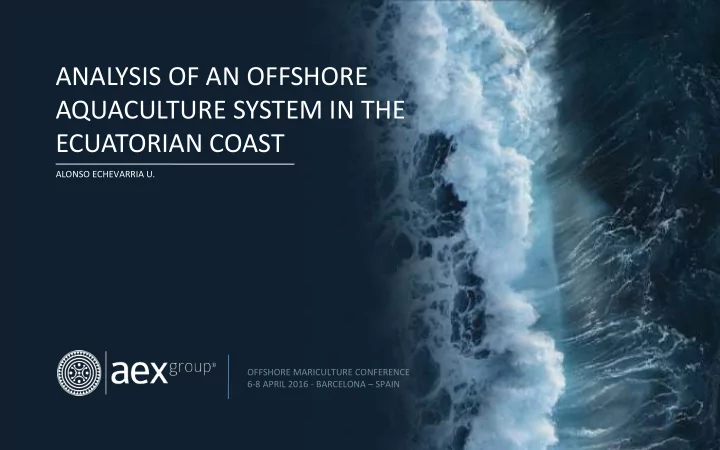 analysis of an offshore