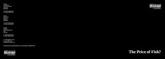 The Price of Fish?  Price of Fish: Foreword  two fore  One of the world's most valuable resources