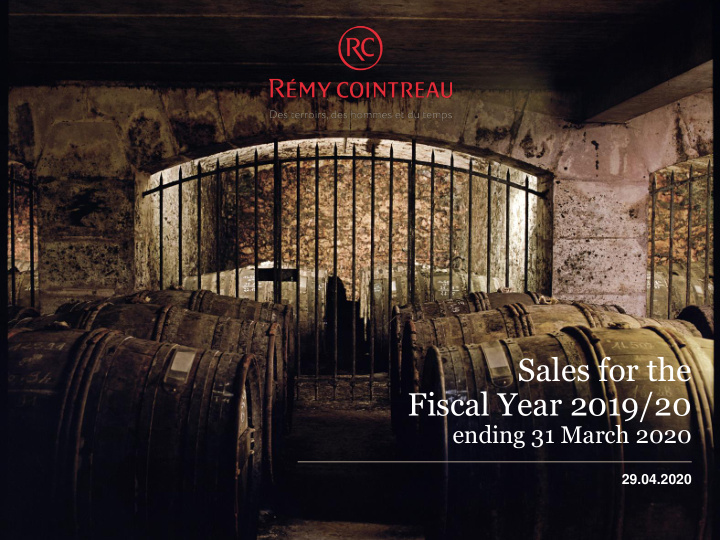 sales for the fiscal year 2019 20